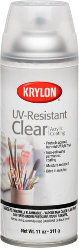 Krylon Spray Paint, Clear, Gloss, Solvent,