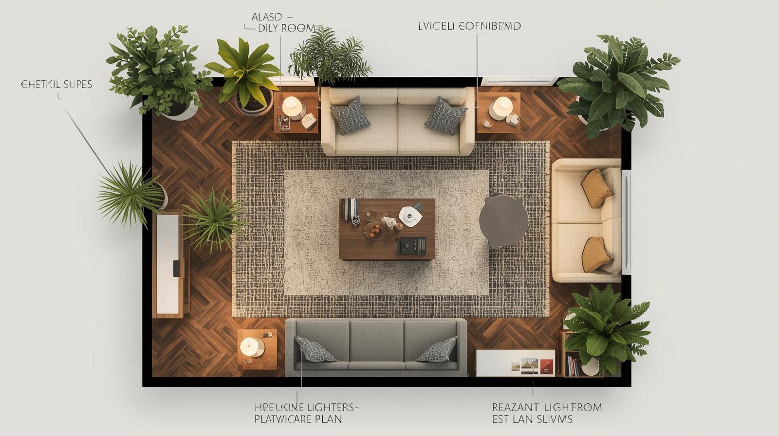 organic modern living room