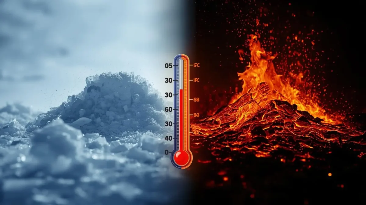 hot vs cold pile temperature