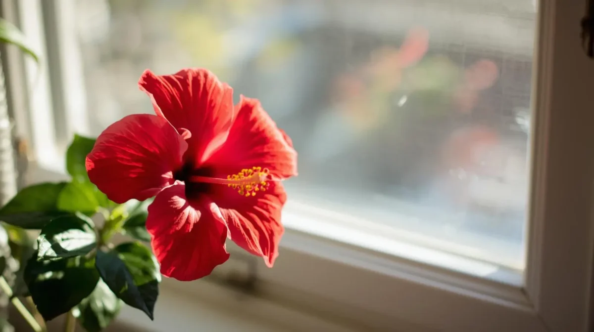 hibiscus being moved indoors
