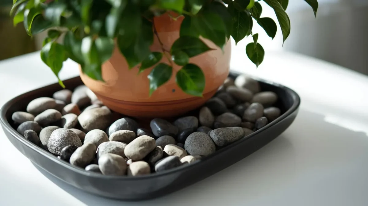 tree with tray