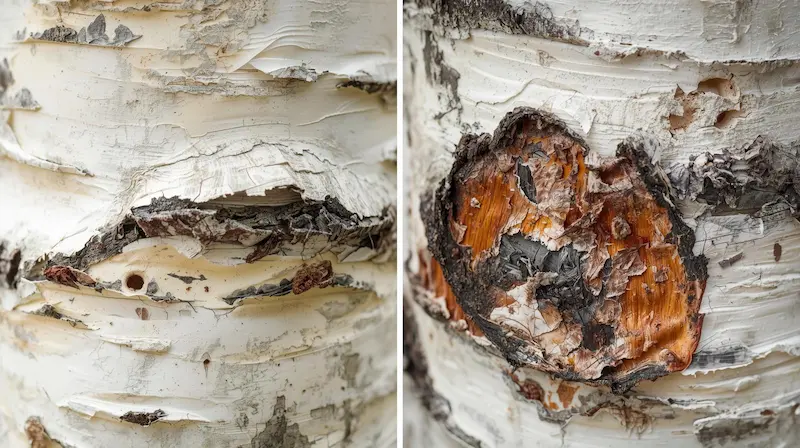tree losing bark
