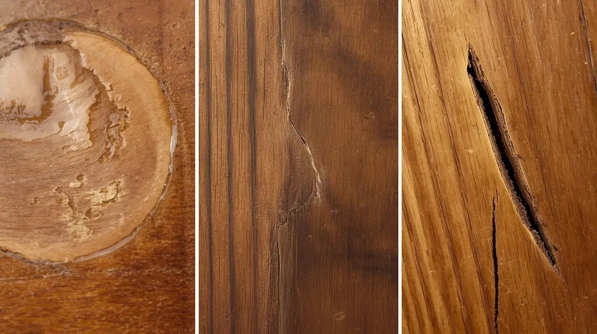 common wood furniture damage