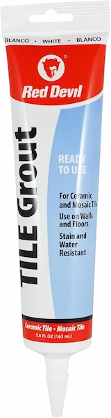 Red Devil 0425 Pre-Mixed Tile Grout Squeeze Tube