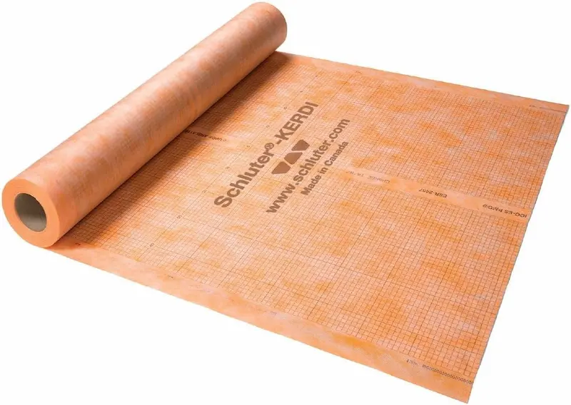 Schluter Kerdi Bonded Waterproofing and Vapor-Retardant Membrane for Tile Application - 3' 3" Width, 33'