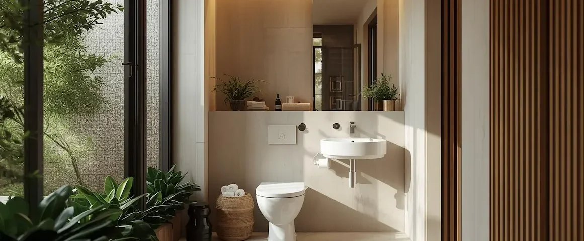 toilet with sink