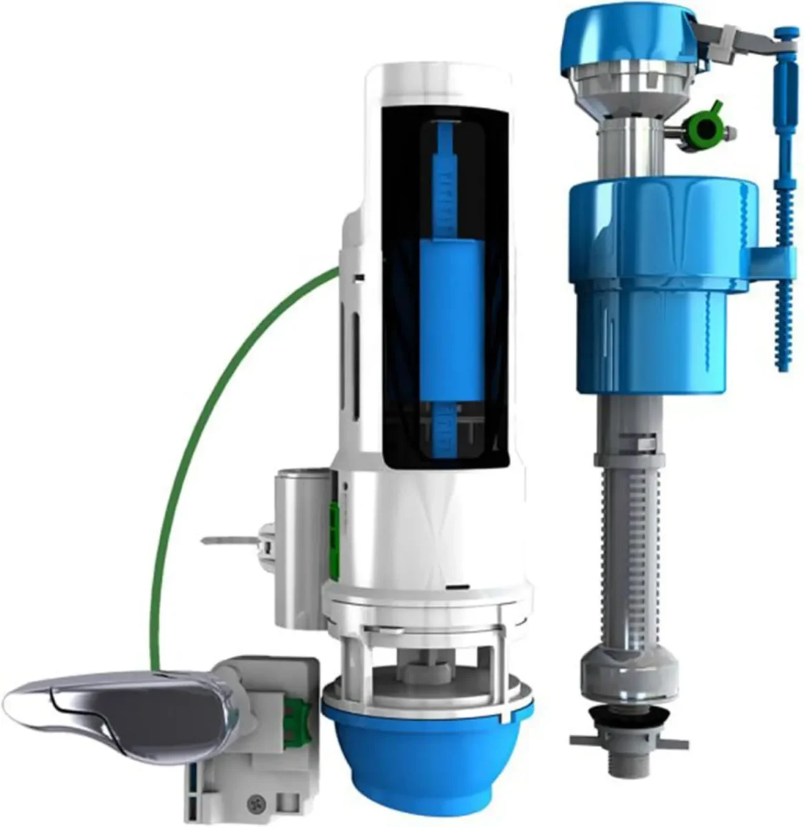 Universal Water-Saving Toilet Repair Kit with Dual Flush