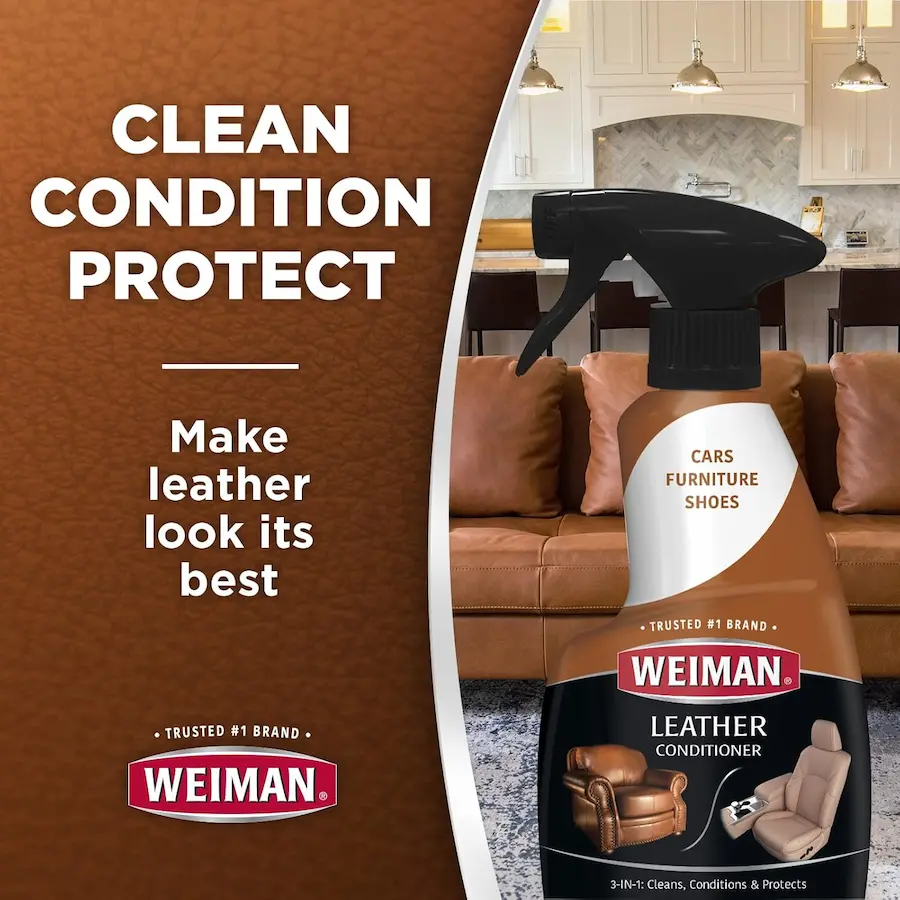 Weiman Leather Cleaner and Conditioner for Furniture