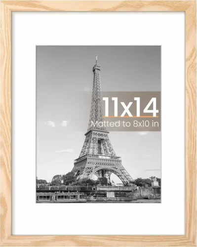 
upsimples 11x14 Picture Frame, Display Pictures 8x10 with Mat