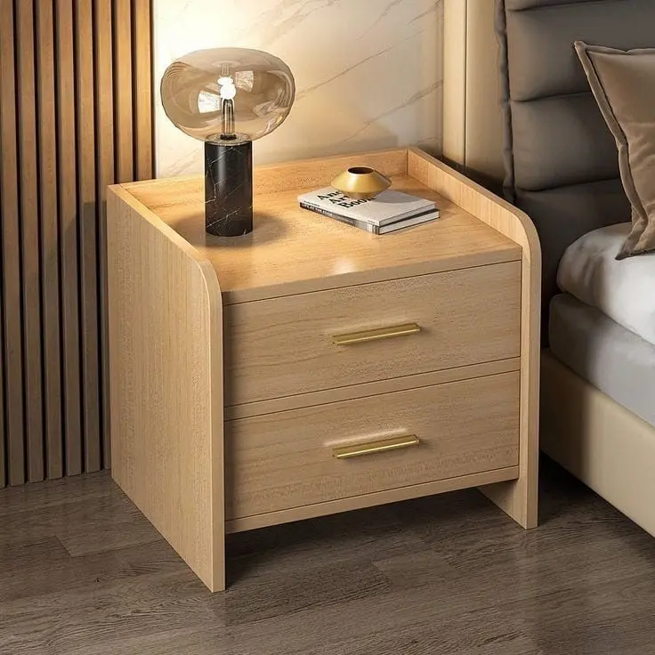 Antique bedside tables wood material