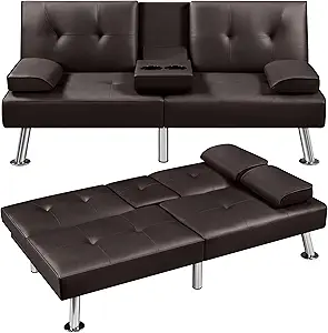 Yaheetech Loveseat Sofa Bed