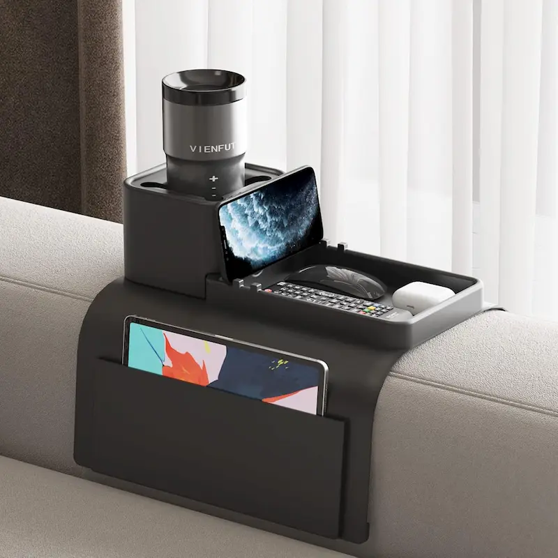 Couch Cup Holder, VIENFUT Anti-Spill Anti-Slip Sofa Armrest