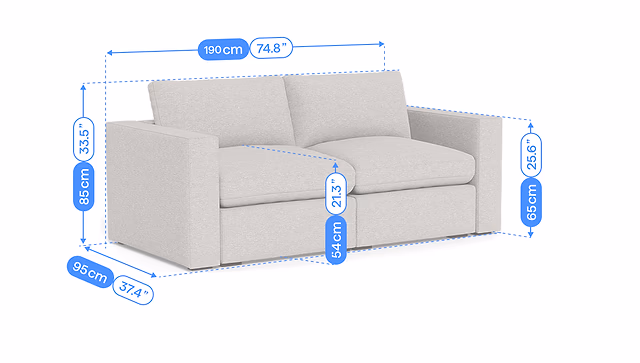 ciello sofa dimension